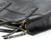 cartera de cuero ejecutiva ALFONSINA XL marca _BRAVA, color negro, 3 compartimientos, vista detalle
