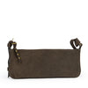 cartera bandolera de reno encerado gris marengo modelo REBECA marca _BRAVA, vista frontal