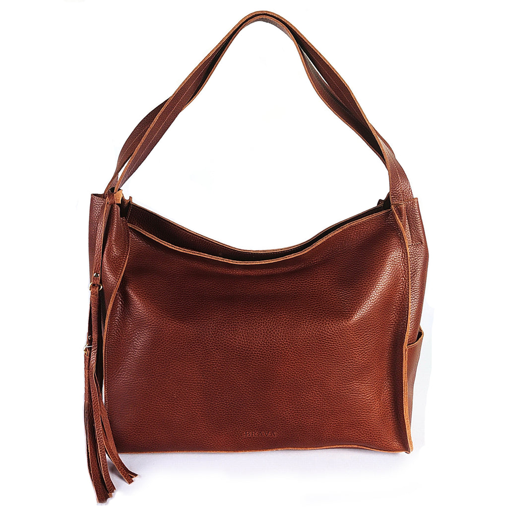 Cartera de cuero modelo FRIDA Cognac